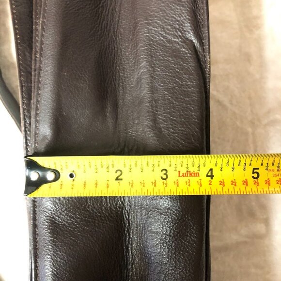 Brown Leather Satchel Messenger Bag - Picture 12 of 14